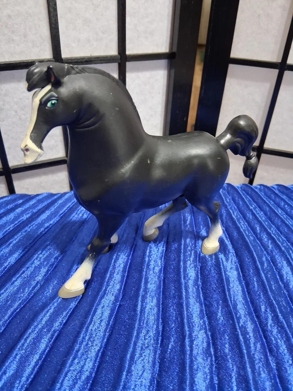 Disney Mulan, Khan The Horse Figurine with Teal Eyes